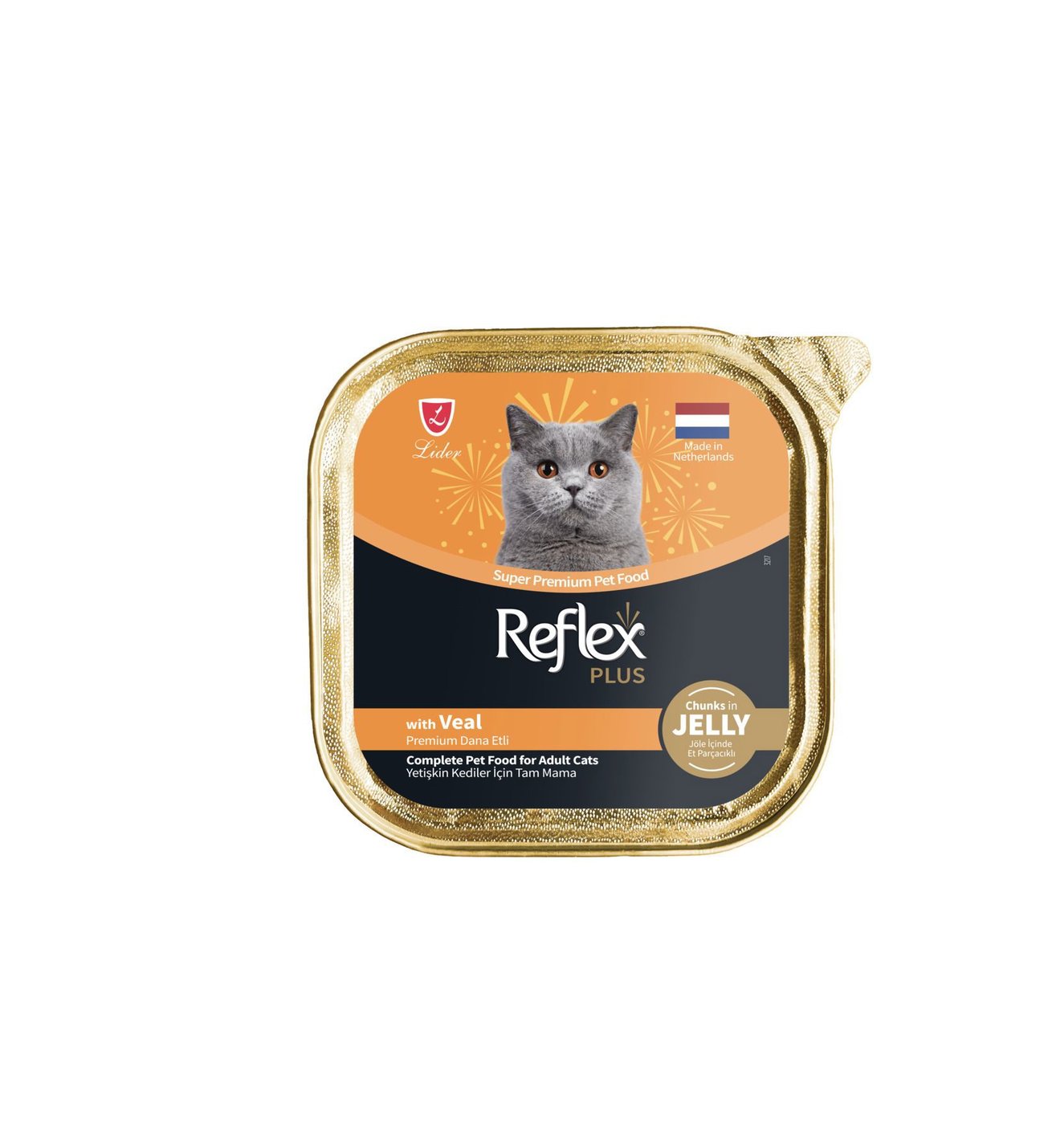 R. PLUS ALUTRAY JÖLE İÇİNDE DANA ETLİ YET. KEDİ MAMASI 85 G				