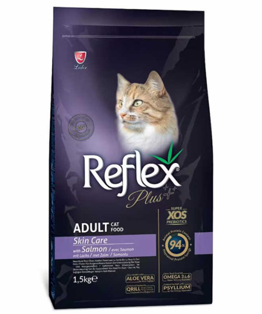 REFLEX PLUS ADULT CAT SKİN CARE SALMON 1,5 KG				