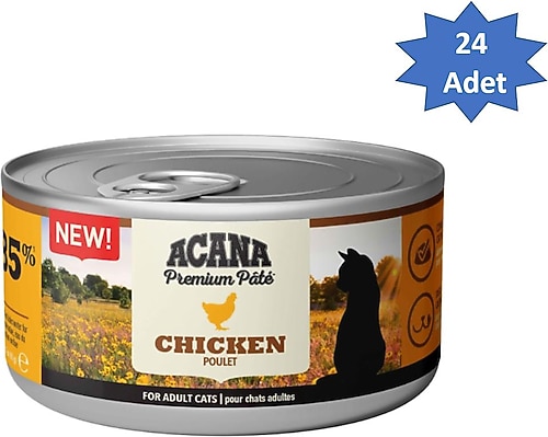 ACANA TAVUKLU YETİŞKİN KEDİ KONSERVESİ 85GR