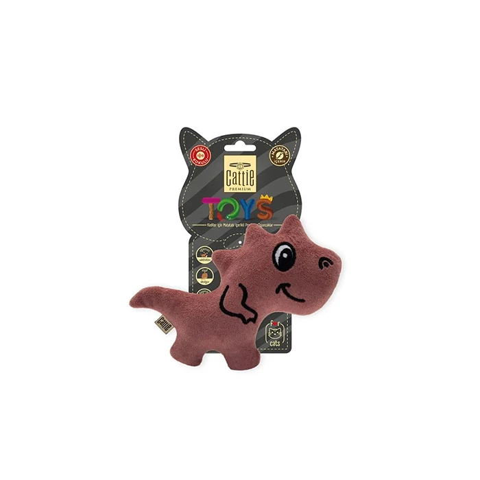 CATTİE MATATABİ İÇERİKLİ KEDİ OYUNCAĞI PELUŞ TREX 15CM