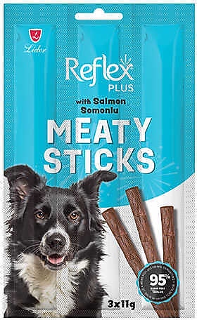 REFLEX PLUS SOMONLU ÇUBUK YETİŞKİN KÖPEK ÖDÜL 3*11 GR