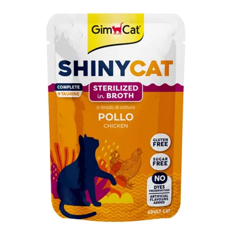 GIMCAT SHINYCAT POUCH STERIL KISIR TAVUK 70GR