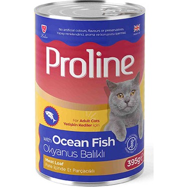 PROLİNE PATE İÇİNDE OKYONUS BALIKLI YET. KEDİ MAMASI 395G				