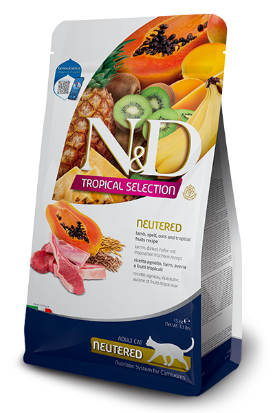 N&D Tropical Selection Tahıllı, Meyve & Kuzulu Kısır Kedi Maması 1,5 kg