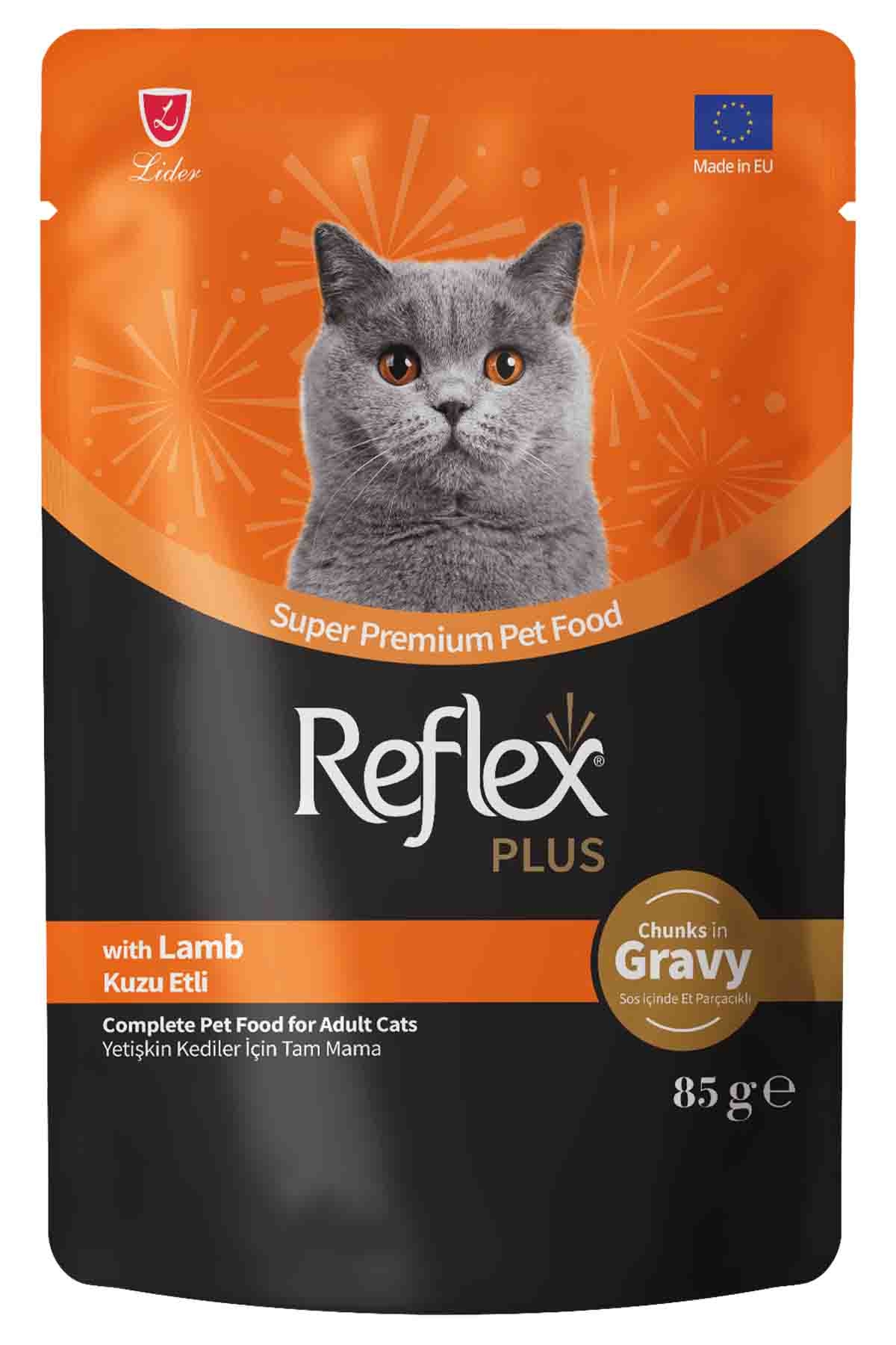 REXLEX PLUS SOS İÇİNDE KUZU ETLİ YETİŞKİN KEDİ MAMASI 400 G				