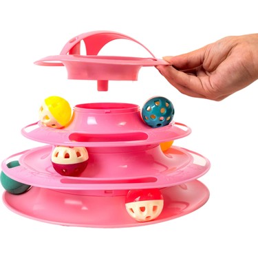 4 KATLI TOPLU KEDİ OYUNCAĞI