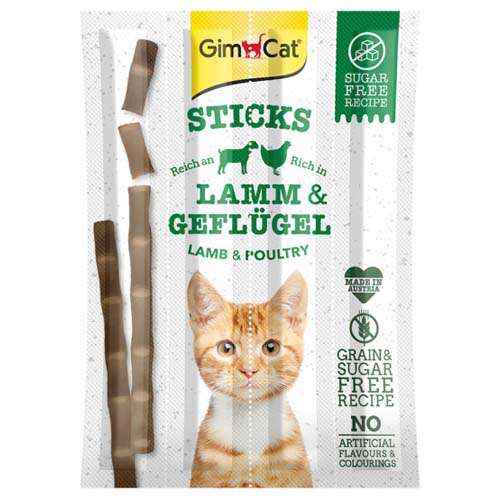 GIMCAT KEDİ ÖDÜL ÇUBUĞU STICKS KÜMES HAYVANLARI 20 GR
