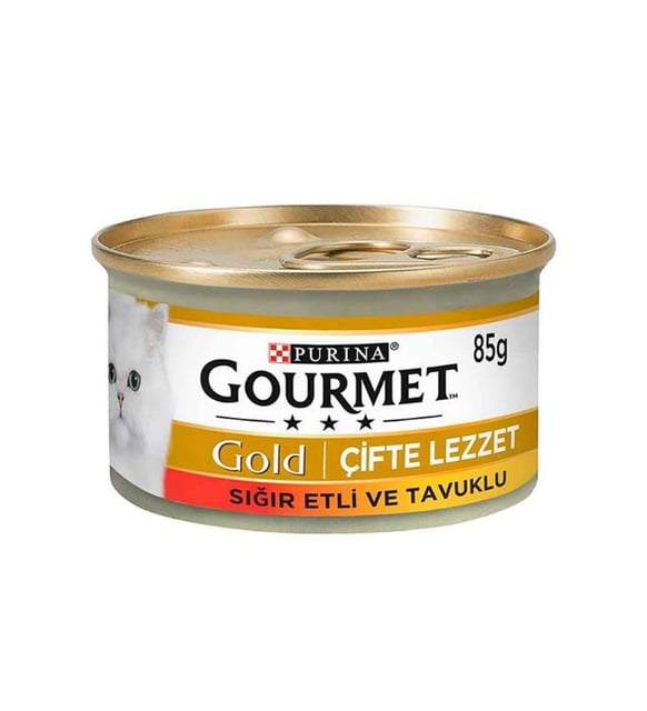 GOURMET GOLD ÇİFTE LEZZET SIĞIR ETİ TAVUK 85 gr 
