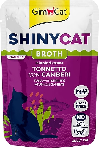 GIMCAT SHINYCAT POUCH TON BALIIĞI & KARİDES 70GR