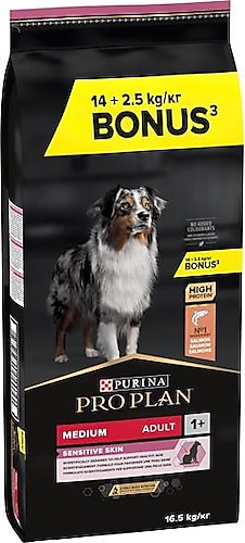 Pro Plan Adult Sensitive Skin Medium Somonlu Köpek Maması 14 kg