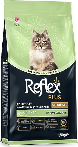 REFLEX PLUS CAT ADULT STERİLİSED 1,5 KG				