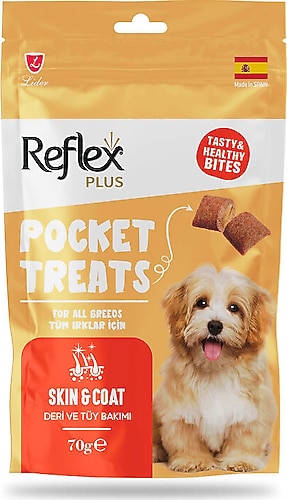 REFLEX POCKET TREAT DERİ VE TÜY BAKIMI KÖPEK ÖDÜL 70 G