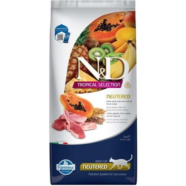 N&D Tropical Selection Kuzulu ve T. Meyveli Kısır Kedi Maması 10kg