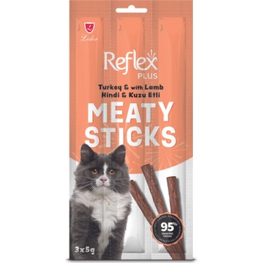 REFLEX PLUS KEDİ ÖDÜL STICKS HİNDİ & KUZU 3*5 GR
