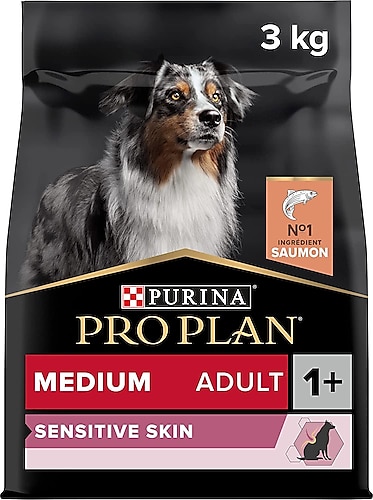 Pro Plan Adult Medium Sensitive Skin Somonlu Köpek Maması 3 kg
