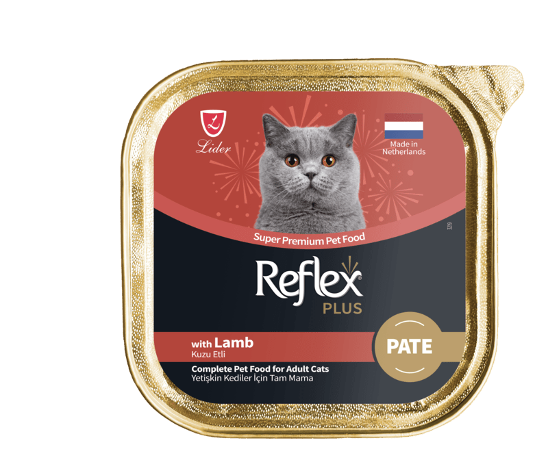 REFLEX PLUS ALUTRAY PATE KUZU ETLİ YET. KEDİ MAMASI 85 G				