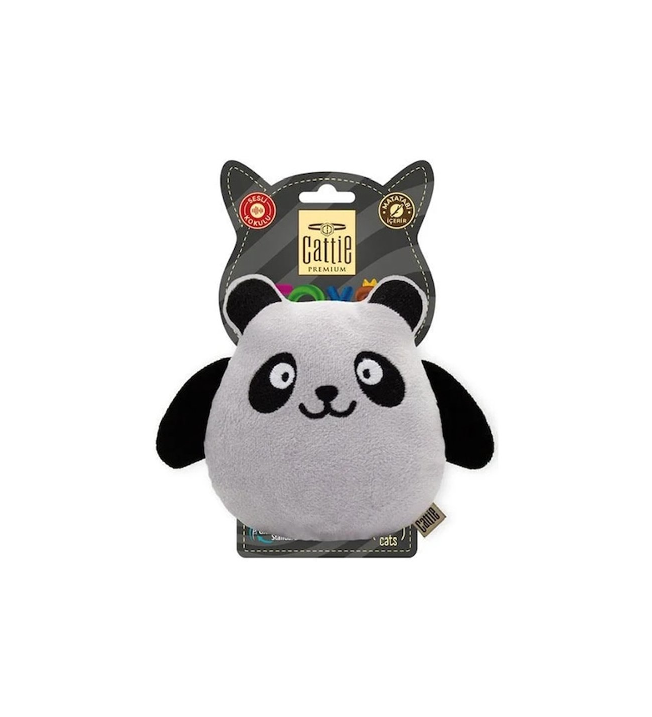 CATTİE MATATABİ İÇERİKLİ KEDİ OYUNCAĞI PELUŞ PANDA 15CM