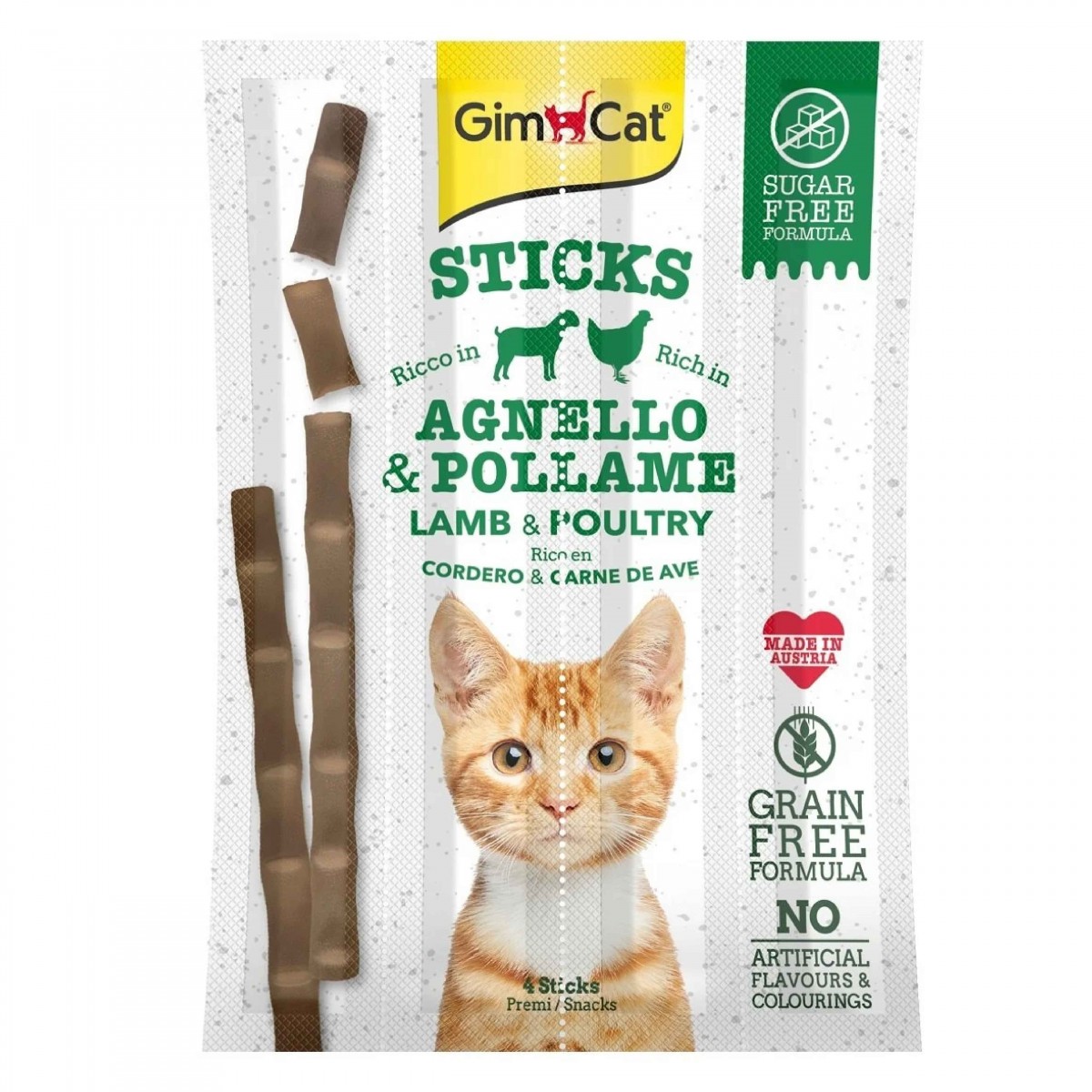 GIMCAT KEDİ ÖDÜL ÇUBUĞU STICKS KUZU TAVUK 20 GR