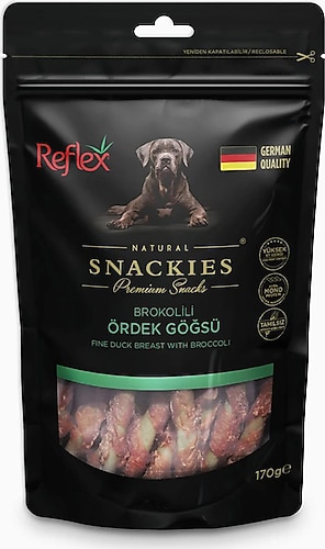REFLEX SNACKIES BROKOLİLİ ÖRDEK GÖĞSÜ 170 G 