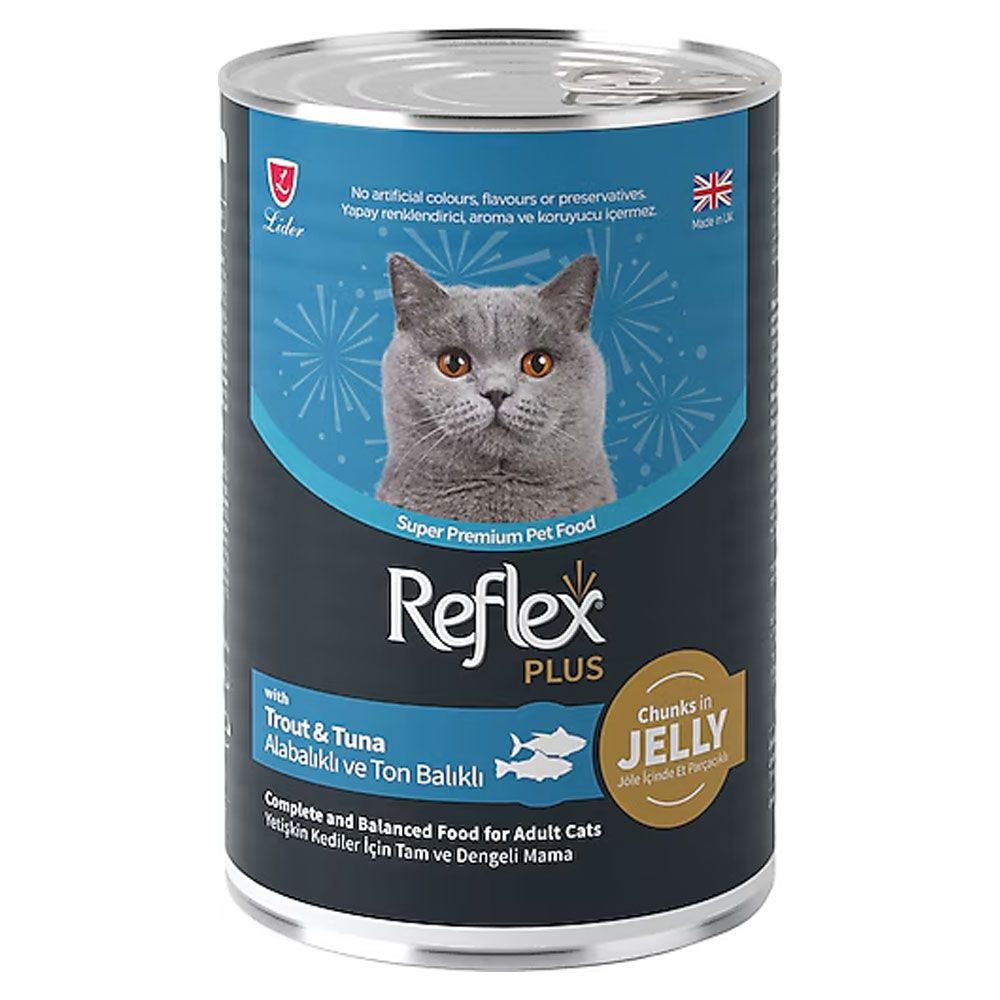 R. PLUS JÖLE İÇİNDE ALABALIKLI, TONLU YET. KEDİ MAMASI 400 G				