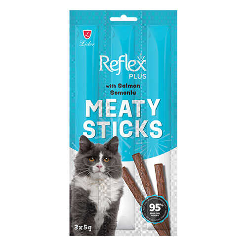 REFLEX PLUS KEDİ ÖDÜL BİFTEK & KUZU ETLİ STICKS 