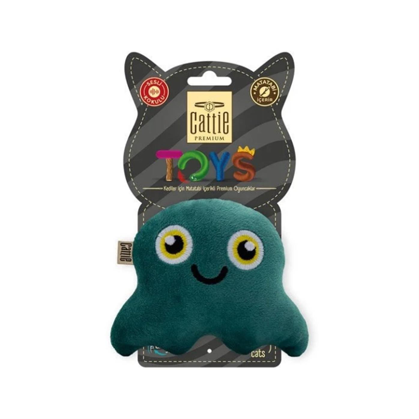 CATTİE MATATABİ İÇERİKLİ KEDİ OYUNCAĞI PELUŞ AHTAPOT 11CM