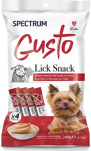 SPECTRUM GUSTO KUZU ETLİ&HAVUÇLU KÖPEK ÖDÜL 4X15 GR