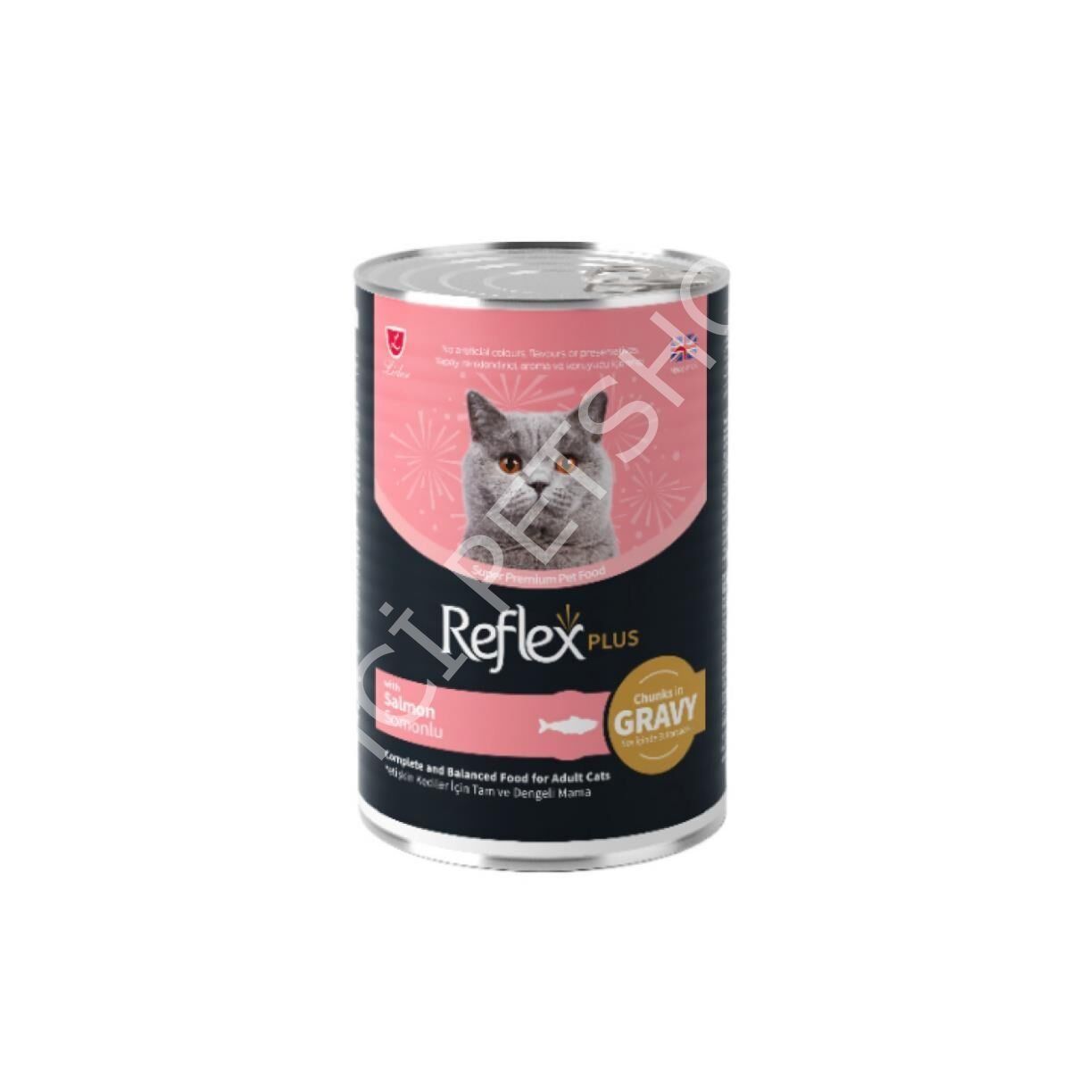 REXLEX PLUS SOS İÇİNDE SOMONLU YETİŞKİN KEDİ MAMASI 400 G				