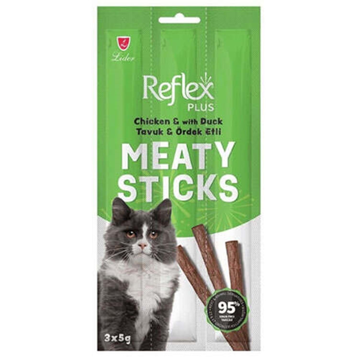 REFLEX PLUS KEDİ ÖDÜL STICKS TAVUK & ÖRDEK 3*5 GR