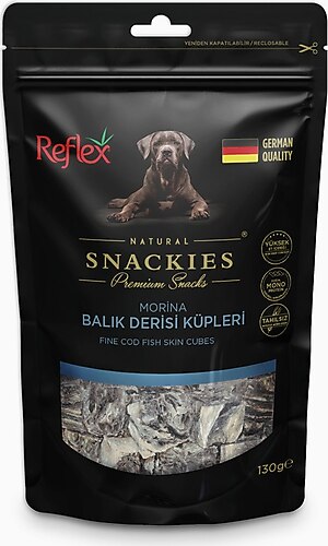 REFLEX SNACKIES MORİNA BALIK DERİSİ KÜPLERİ 130 G