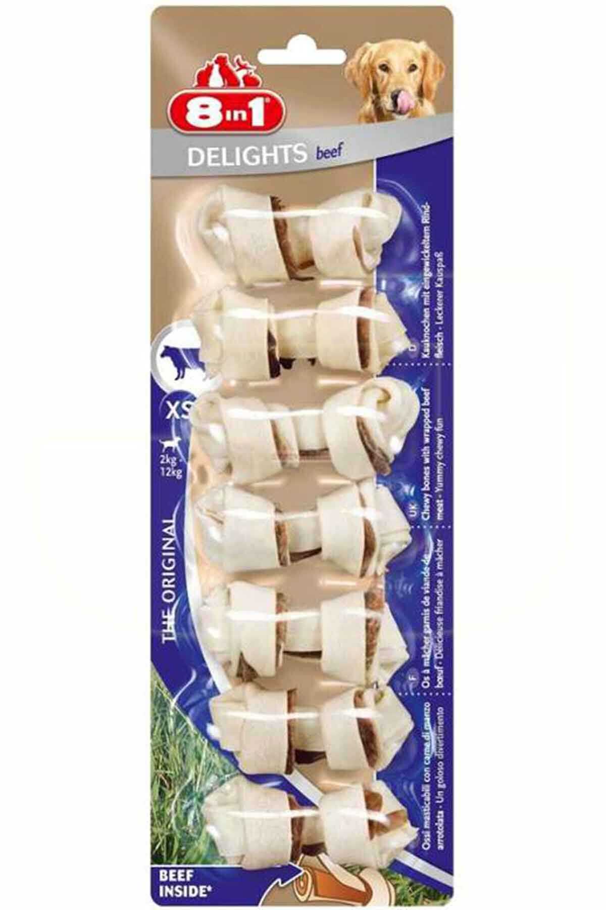 8IN1 Delights Köpek Ödül Kemiği Sığır Etli XS - 84GR