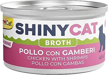 GIMCAT SHINYCAT BROTH KARİDESLİ TAVUKLU 70GR