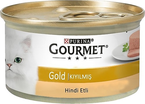 Gourmet Gold Kıyılmış Hindili Kedi Yaş Mama 85gr