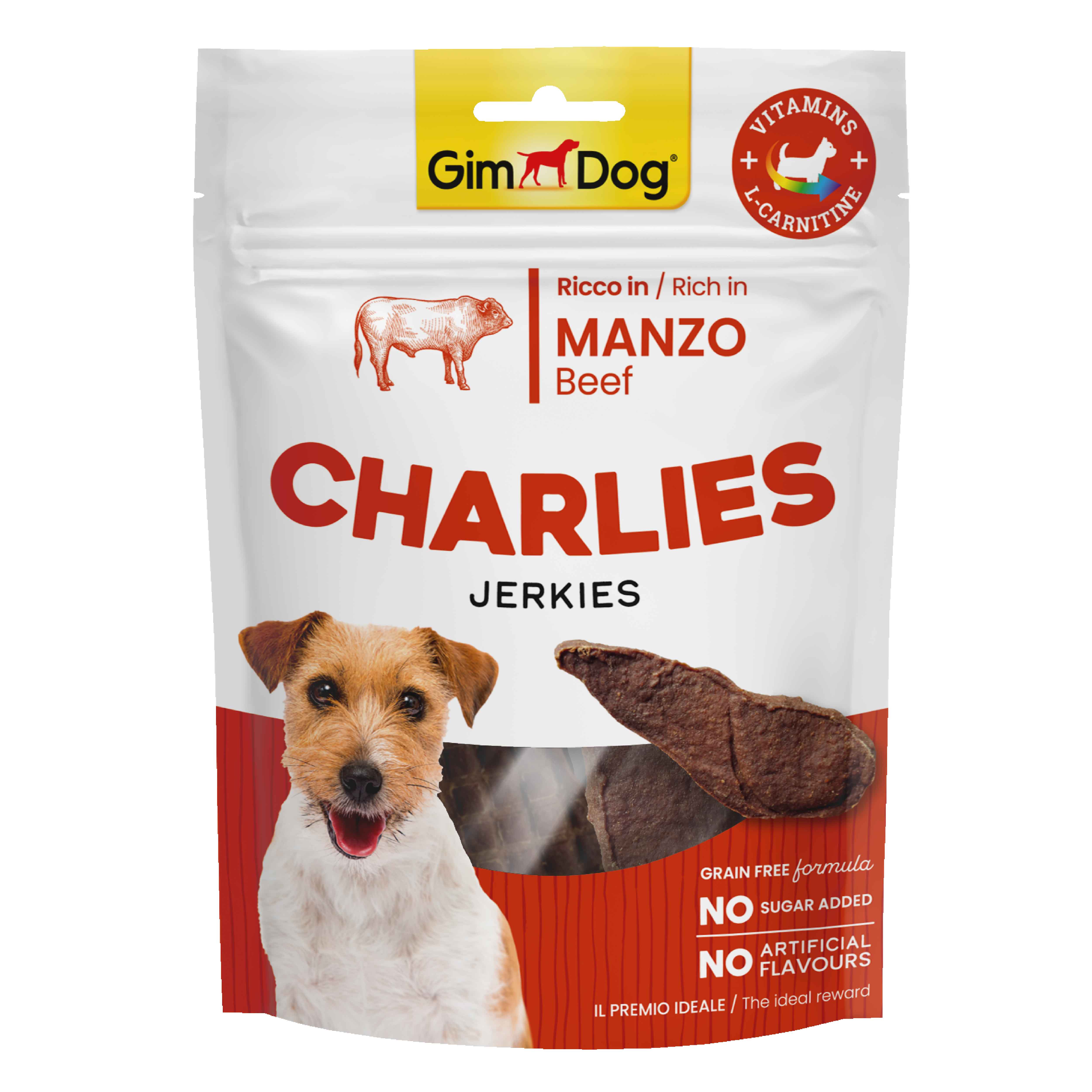 GIMDOG KÖPEK ÖDÜL CHARLIES JERKIES SIĞIR ETLİ 70 GR