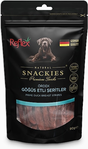 REFLEX SNACKIES ÖRDEK GÖĞÜS ETLİ ŞERİTLER 90 G