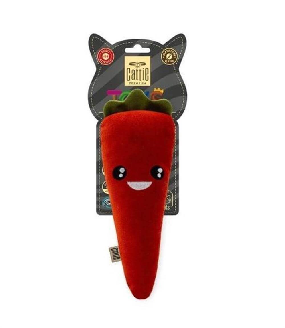 CATTİE MATATABİ İÇERİKLİ KEDİ OYUNCAĞI PELUŞ HAVUÇ 20CM