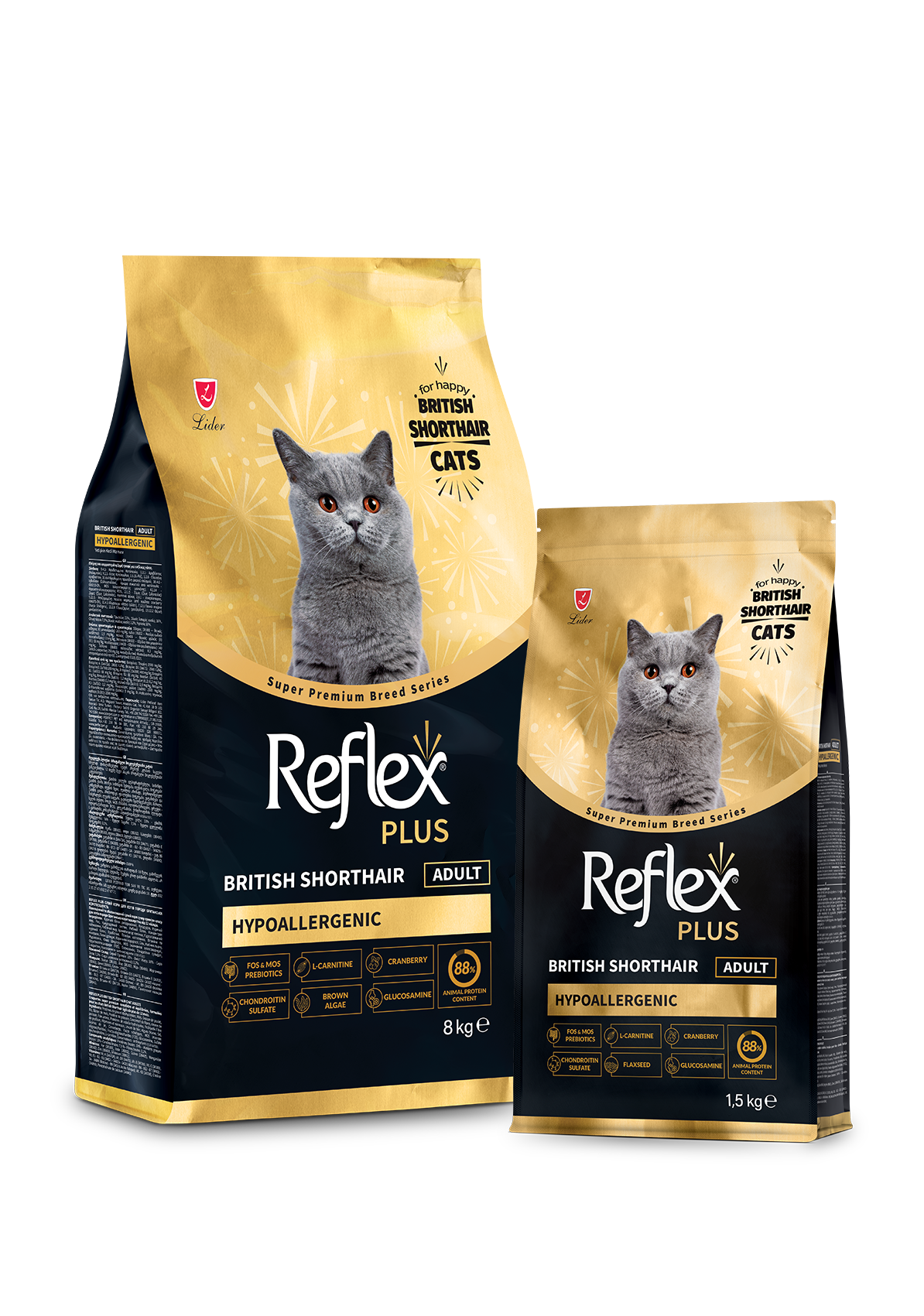 REFLEX PLUS BRİTİSH SHORTHAİR YETİŞKİN KEDİ MAMASI 1.5 KG				