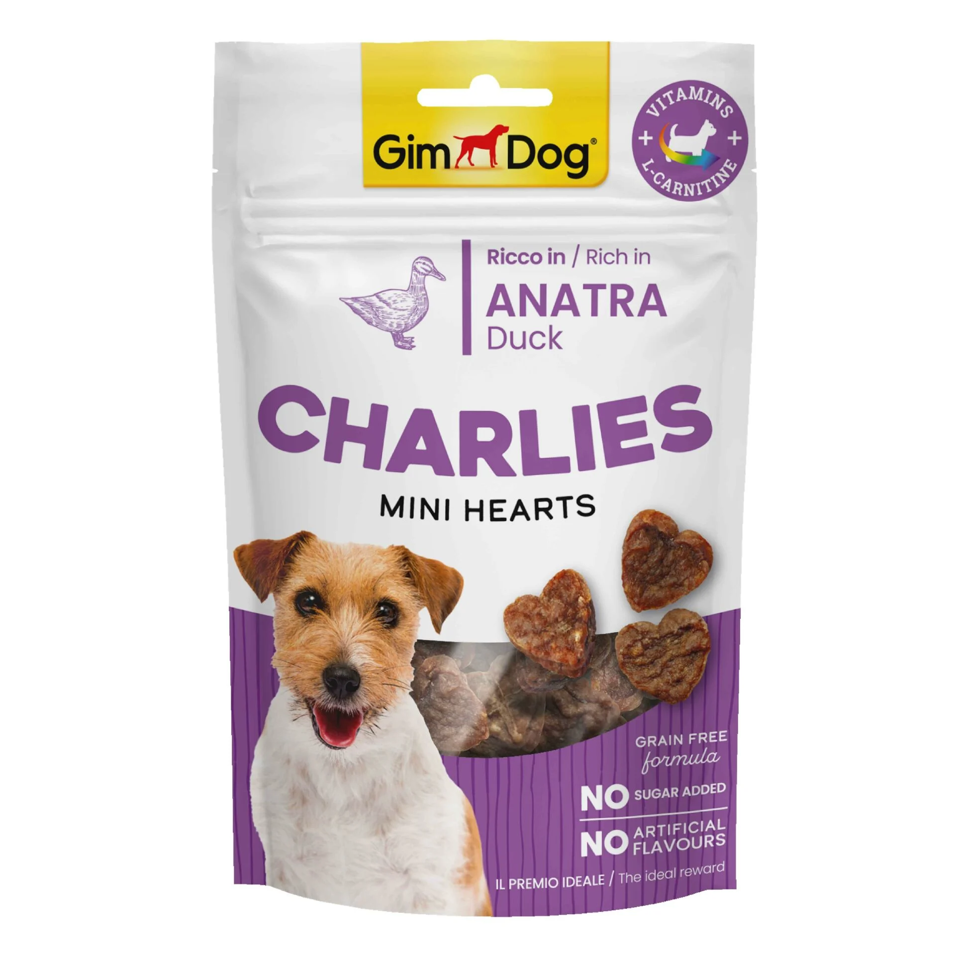 GIMDOG KÖPEK ÖDÜL CHARLIES MİNİ HEARTS ÖRDEK 70 GR