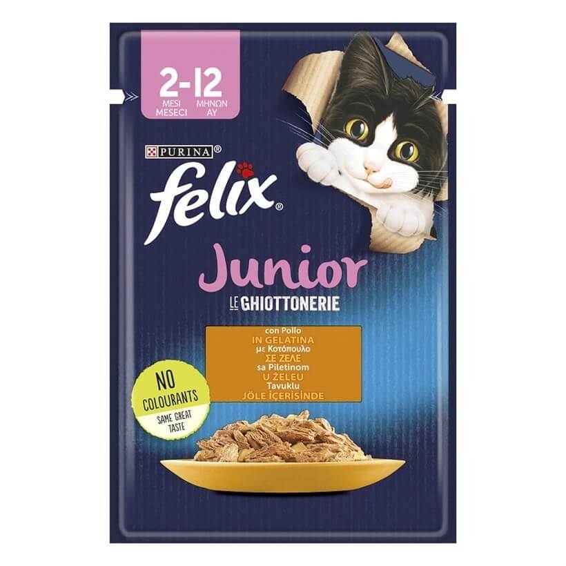 Felix Yavru Tavuk Etli Kedi Yaş Mama 85 GR