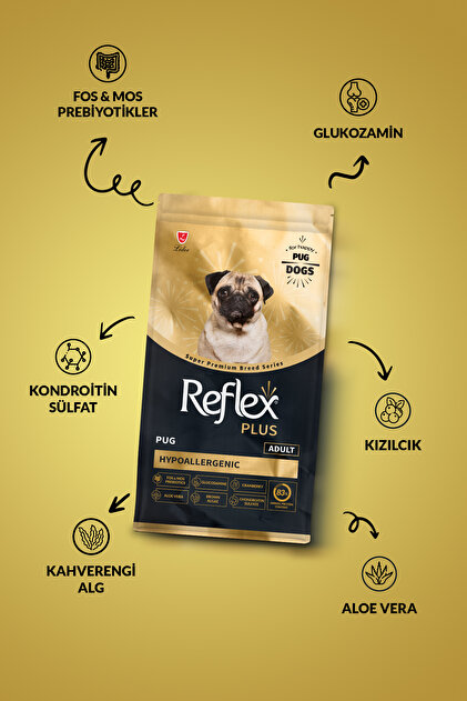 REFLEX PLUS PUG YETİŞKİN KÖPEK MAMASI 2 KG				